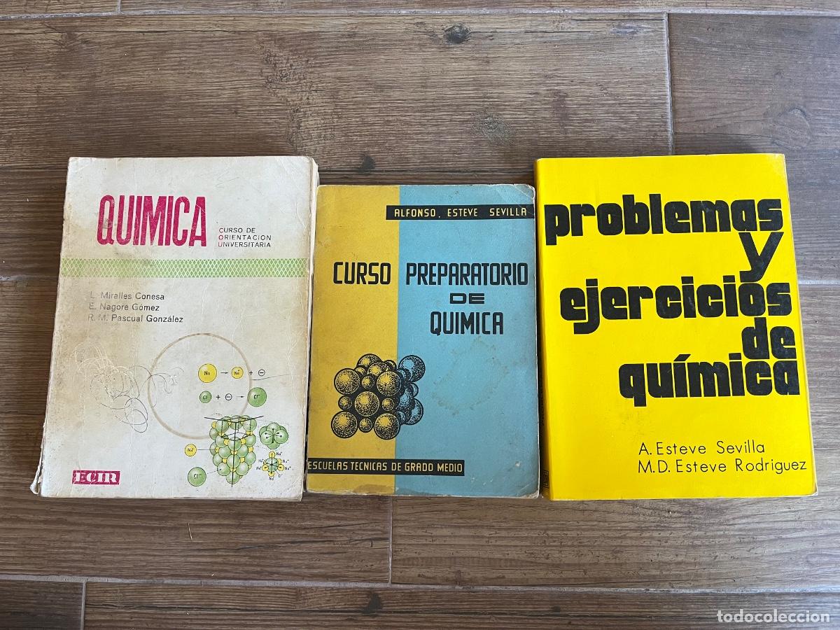 Libros de segunda mano de ciencias: QU&Iacute;MICA - LOTE DE LIBROS - PROBLEMAS Y EJERCICIOS - CURDO PREPARATORIO - QU&Iacute;MICA COU ECIR