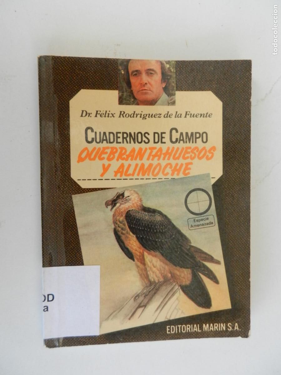 Libros de segunda mano: QUEBRANTAHUESOS Y ALIMOCHE-CUADERNOS DE CAMPO-DR. F&Eacute;LIX RODR&Iacute;GUEZ DE LA FUENTE-N&ordm; 16-E. MAR&Iacute;N 1978.