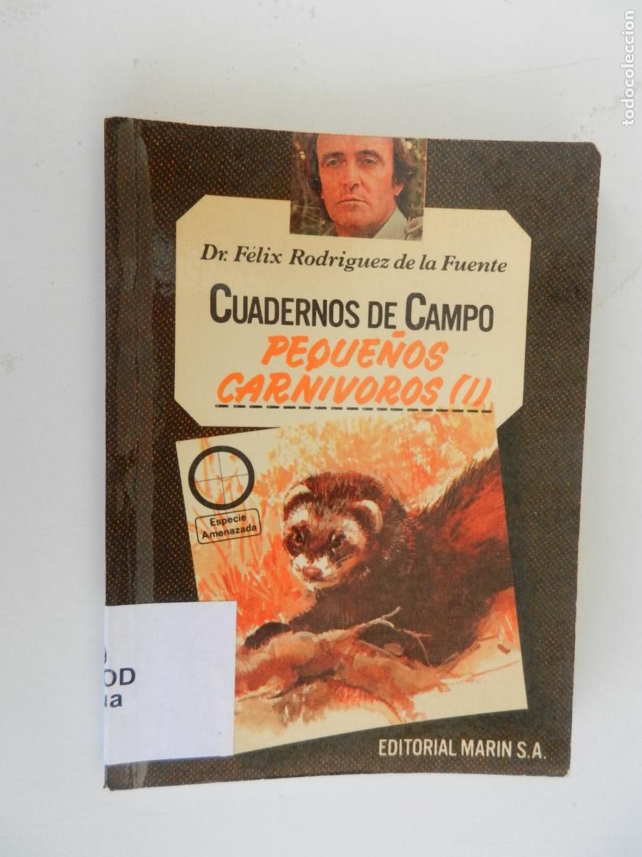 Libros de segunda mano: PEQUE&Ntilde;OS CARN&Iacute;VOROS - CUADERNOS DE CAMPO-DR. F&Eacute;LIX RODR&Iacute;GUEZ DE LA FUENTE-N&ordm; 13-EDITORIAL MAR&Iacute;N 1978