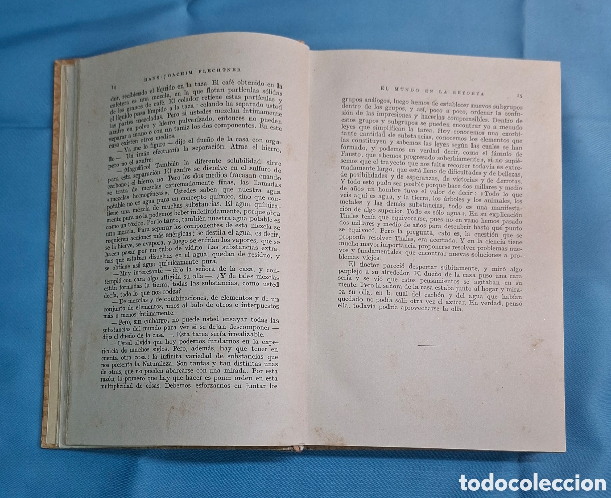 Libros de segunda mano de ciencias: Libro &rdquo;El Mundo en la Retorta&rdquo; H.J. Flechtner (Ed. Labor) - Foto 3