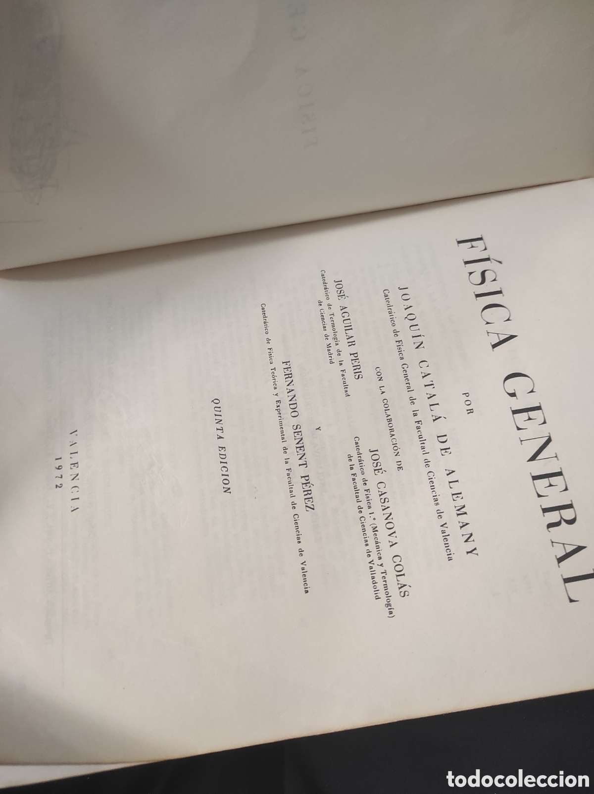 Libros de segunda mano de ciencias: FISICA GENERAL - J. CATALA (PEDIDO MINIMO 10&euro;) - Foto 3