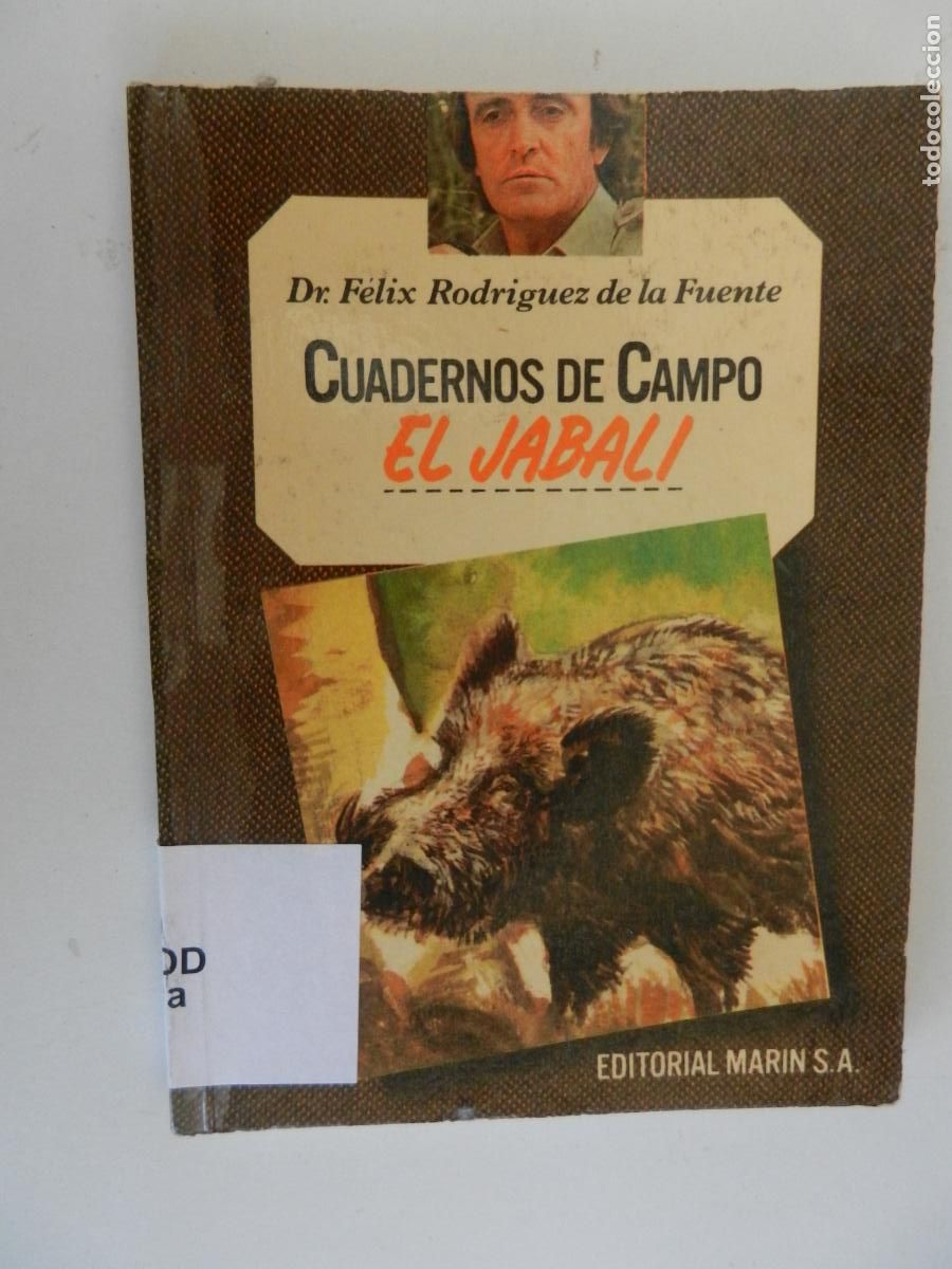 Libros de segunda mano: EL JABALI -CUADERNOS DE CAMPO - DR. F&Eacute;LIX RODR&Iacute;GUEZ DE LA FUENTE-N&ordm; 5 -EDITORIAL MAR&Iacute;N 1978.