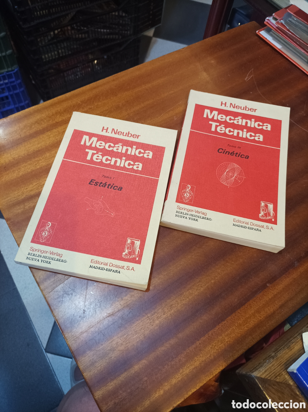 Libros de segunda mano de ciencias: MEC&Aacute;NICA T&Eacute;CNICA: EST&Aacute;TICA Y CIN&Eacute;TICA .H.NEUBER.EDITORIAL DOSSAT S.A.1977