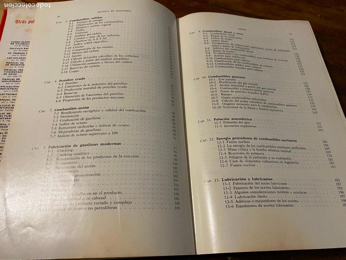 Libros de segunda mano de ciencias: QUIMICA EN INGENIERIA, LLOYD A. MUNRO, EDIT. URMO, BILBAO - Foto 6