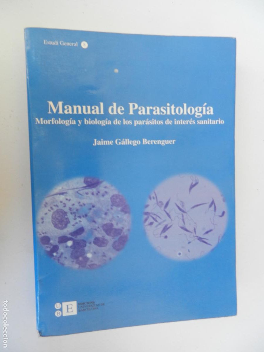 Libros de segunda mano: MANUAL DE PARASITOLOG&Iacute;A:MORFOLOG&Iacute;A Y BIOLOG&Iacute;A DE LOS PAR&Aacute;SITOS DE INTER&Eacute;S SANITARIO-J. G&Aacute;LLEGO 1998.