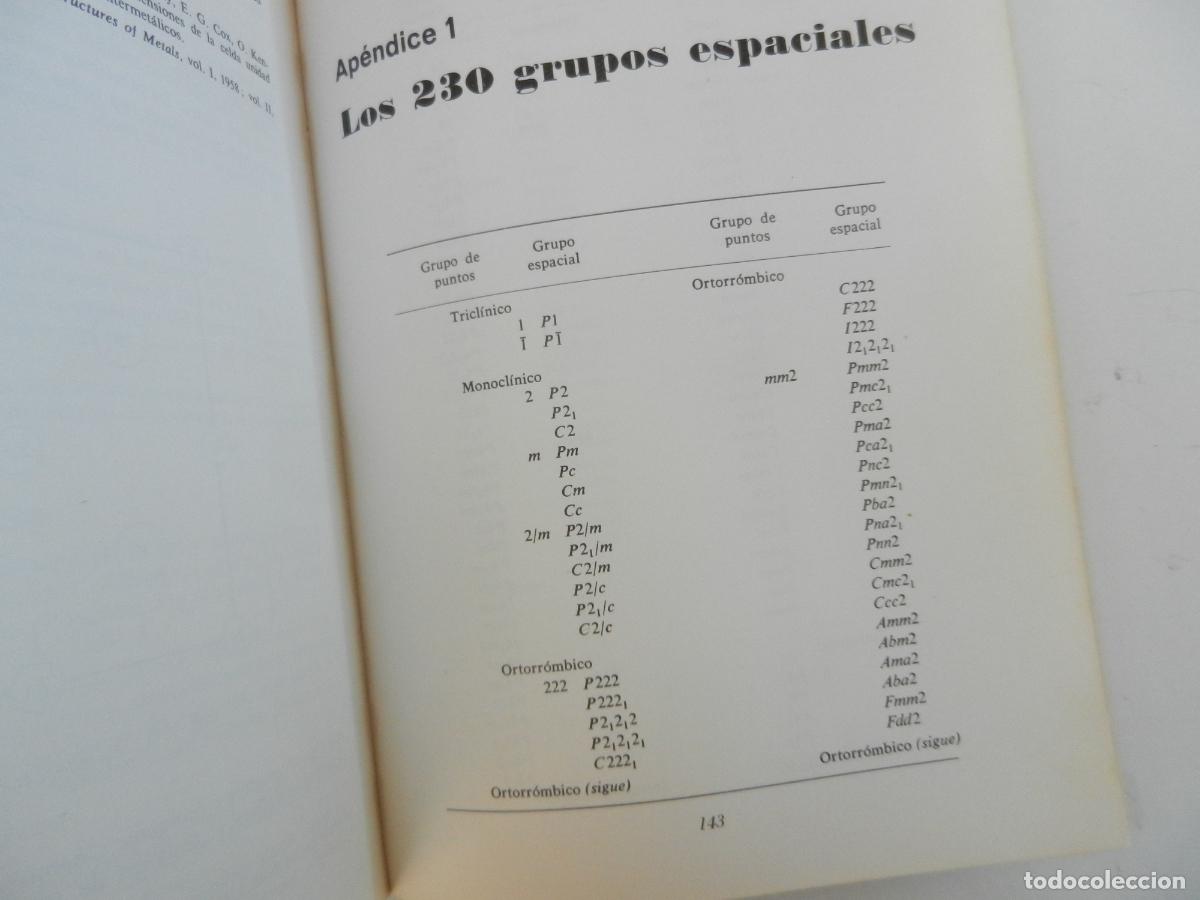 Libros de segunda mano de ciencias: INTRODUCCI&Oacute;N A LA CRISTALOGRAF&Iacute;A - DONALD E. SANDS - EDITORIAL REVERT&Eacute; 1974. - Foto 5