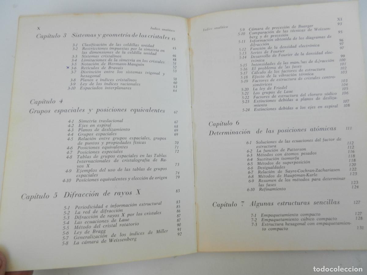 Libros de segunda mano de ciencias: INTRODUCCI&Oacute;N A LA CRISTALOGRAF&Iacute;A - DONALD E. SANDS - EDITORIAL REVERT&Eacute; 1974. - Foto 7