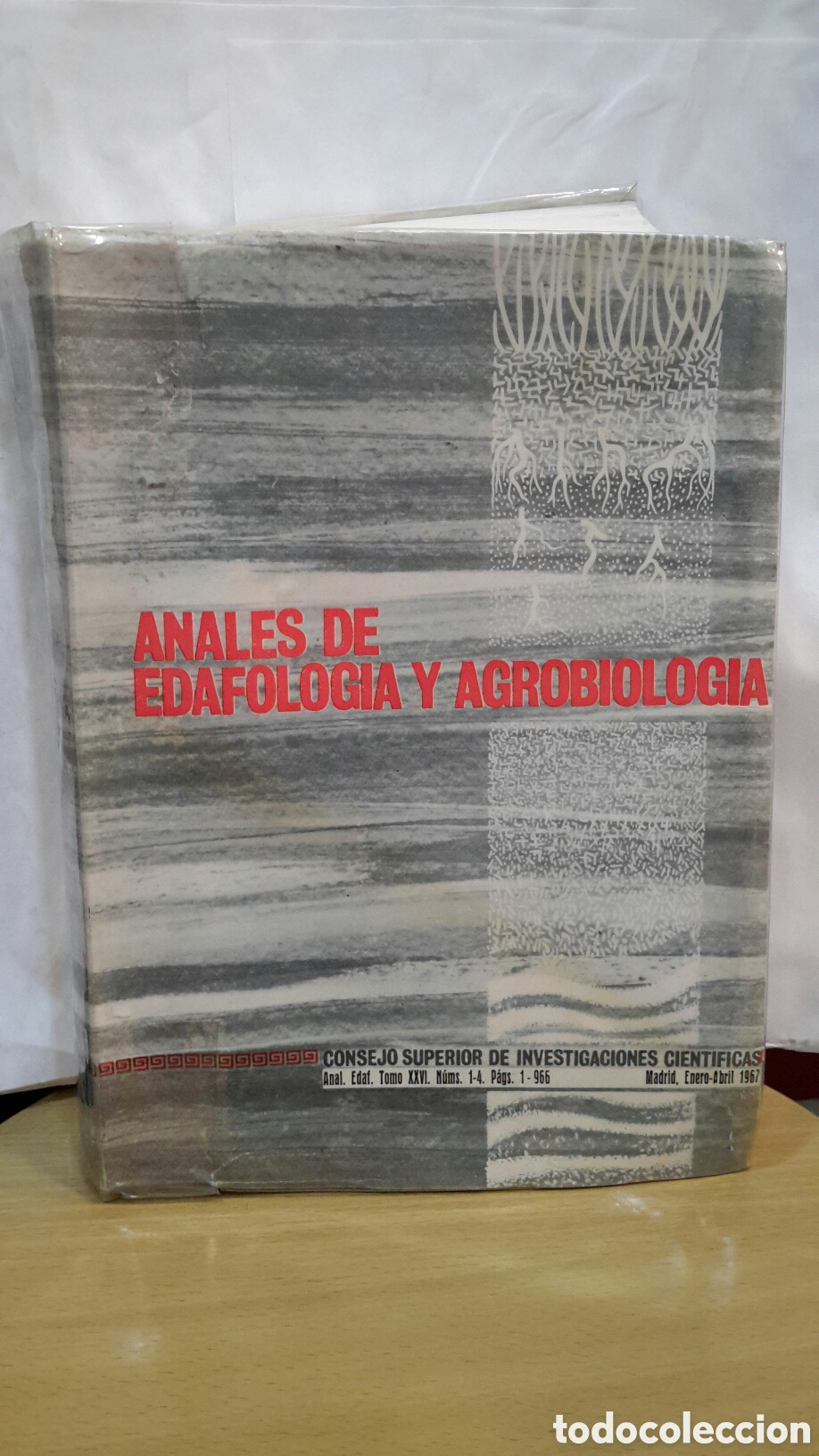 Libros de segunda mano: Anales de Edafolog&iacute;a y Agrobiolog&iacute;a. Tomo XXVI. N&uacute;ms. 1-4. P&aacute;gs. 1-966.