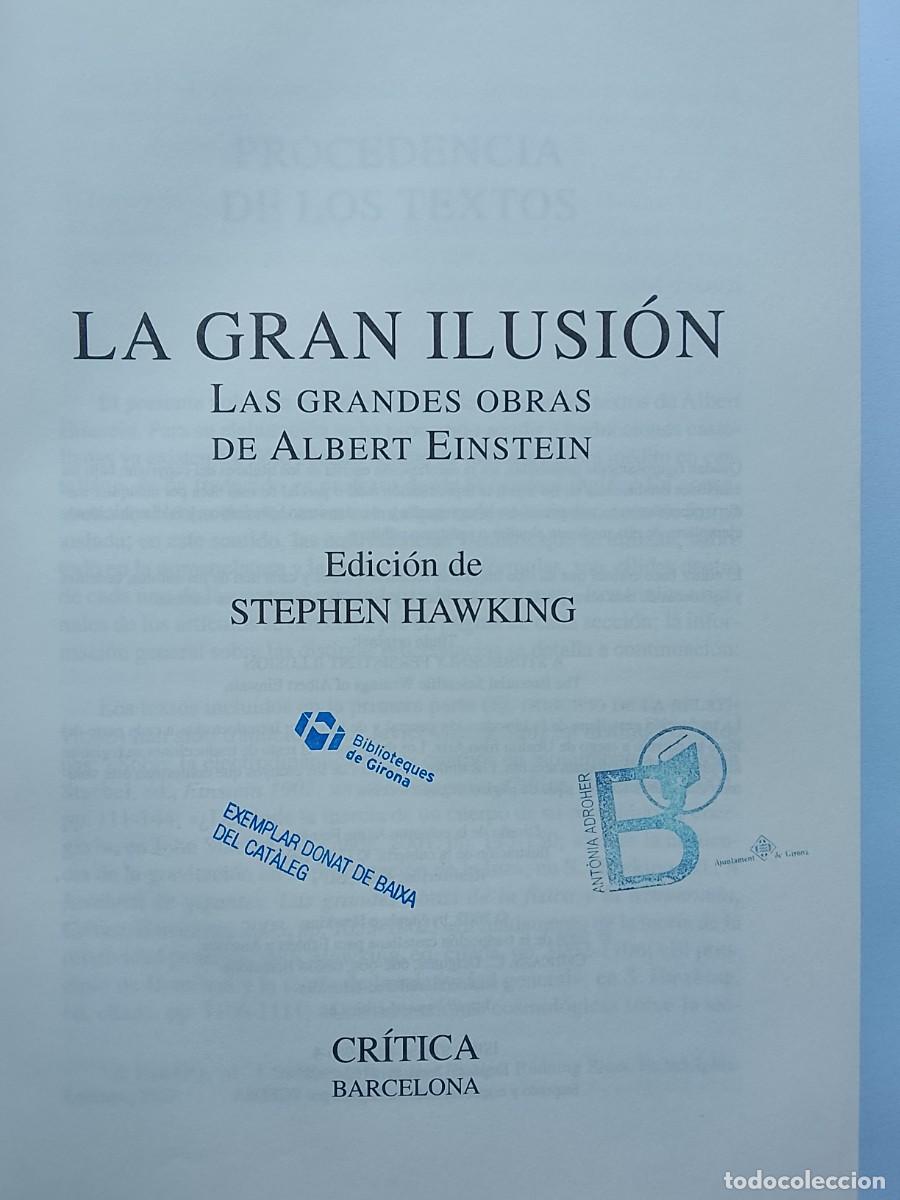 Libros de segunda mano de ciencias: La gran ilusi&oacute;n, Stephen Hawking - Foto 3