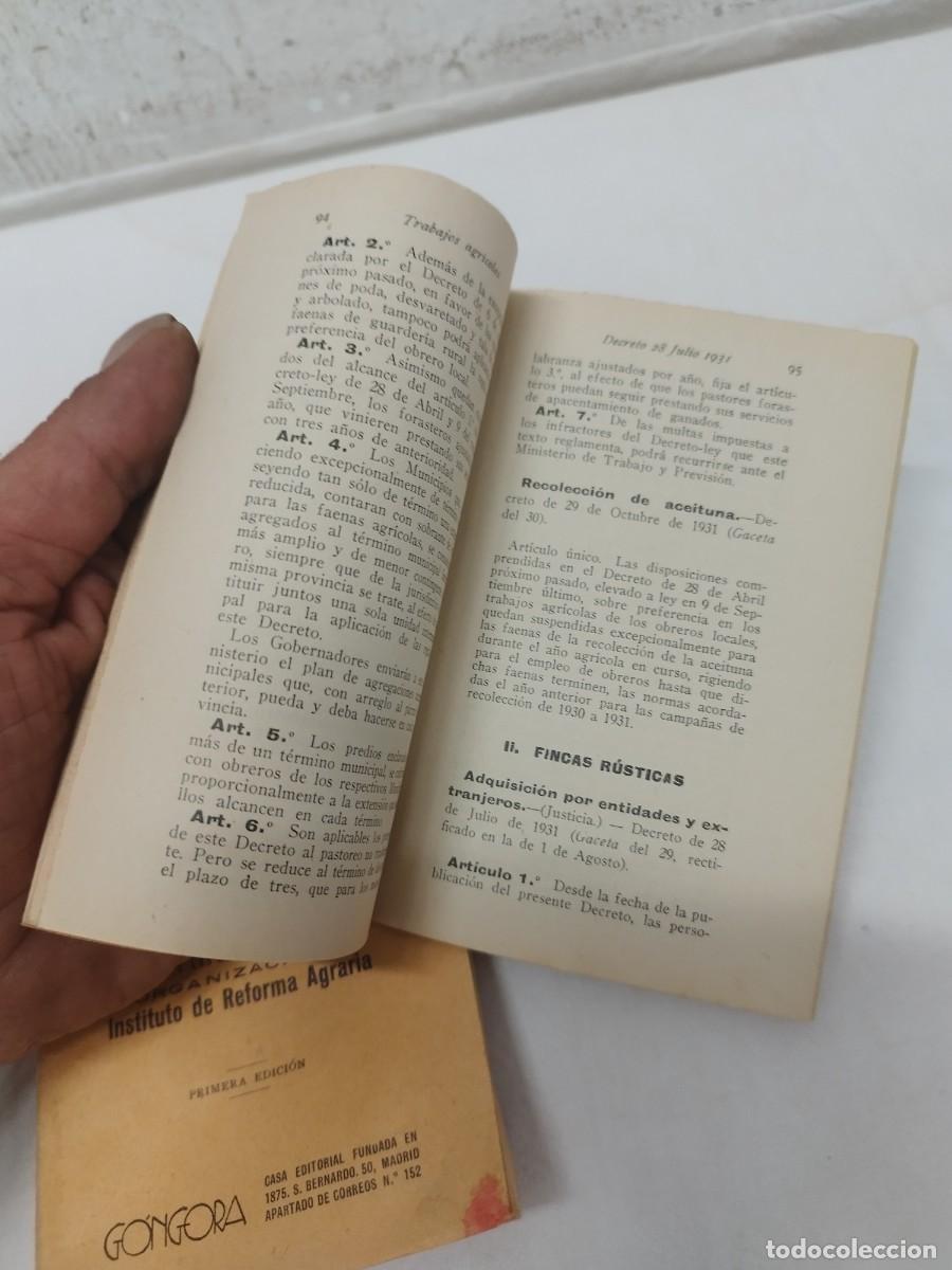 Libros de segunda mano: Dos libros, legislaci&oacute;n agraria. Ap&eacute;ndice 1 y 3. - Foto 4