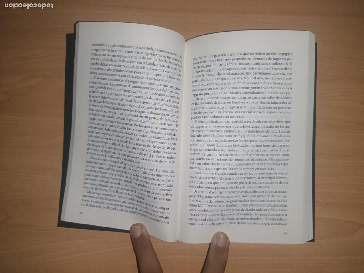 Libros de segunda mano de ciencias: Armas de destrucci&oacute;n matem&aacute;tica - Cathy ONeil (Capit&aacute;n Swing - Big Data) - Foto 5