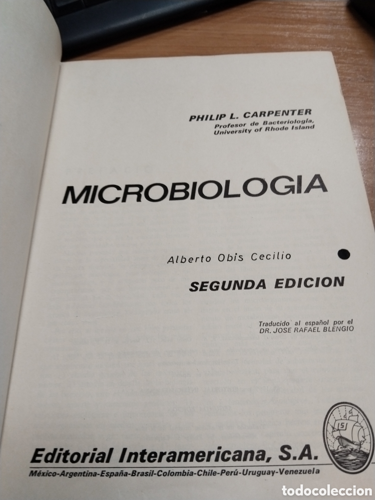 Libros de segunda mano: Microbiolog&iacute;a segunda edici&oacute;n Philip l Carpenter - Foto 2