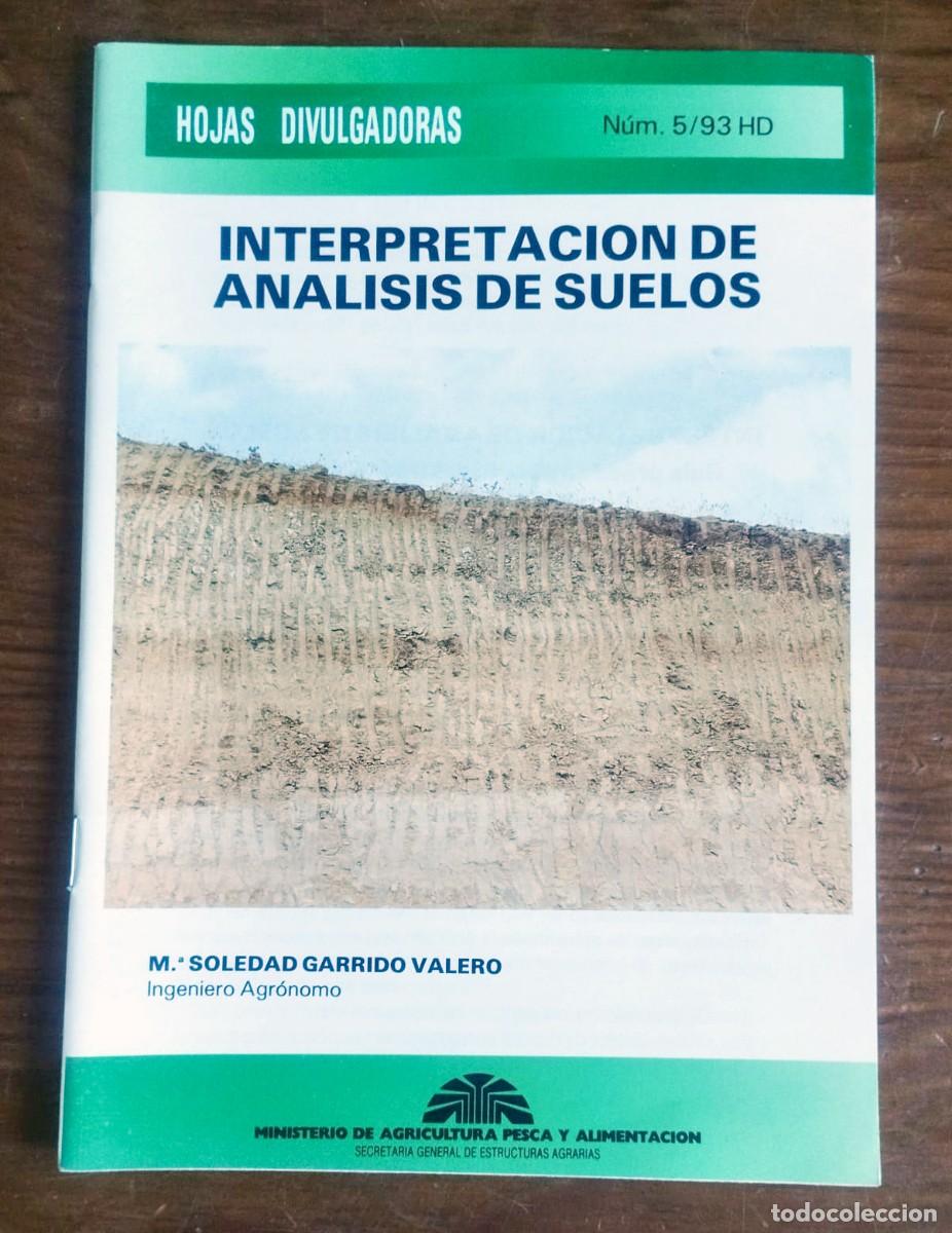 Libros de segunda mano: Folleto Hojas Divulgadoras N&ordm; 5/93 HD - Interpretaci&oacute;n de An&aacute;lisis de Suelos