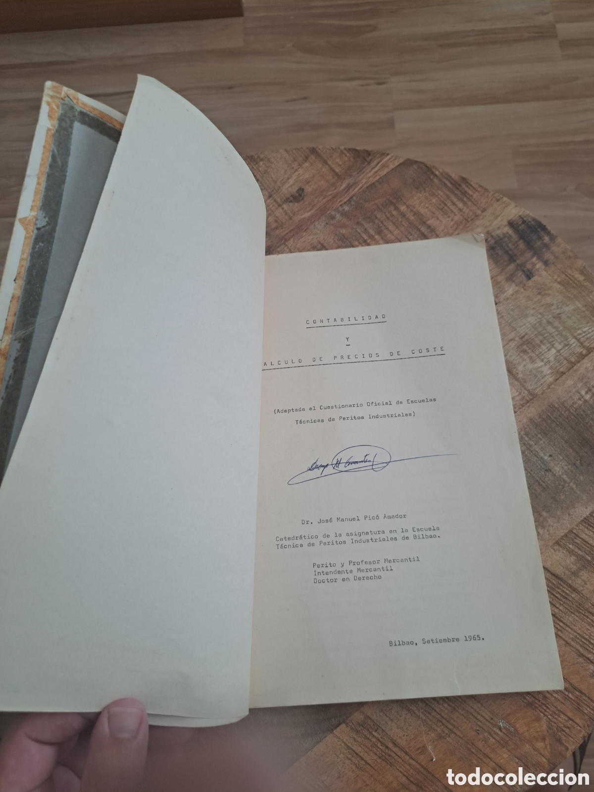 Libros de segunda mano de ciencias: Jml Fotocopia Contabilidad y Calculo Precios de Coste, Bilbao A&ntilde;o 1965, escuela tecnica peritos indu