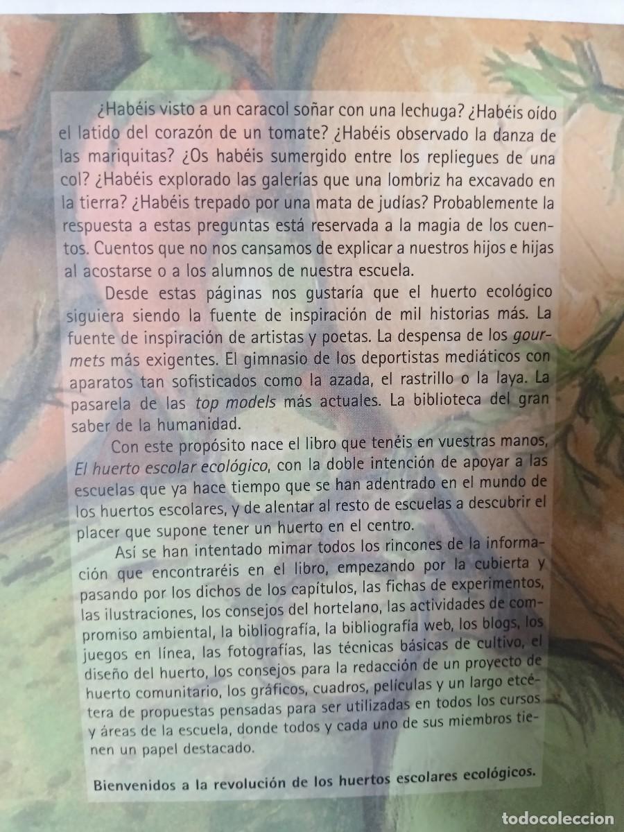 Libros de segunda mano: El huerto escolar ecol&oacute;gico - Foto 3