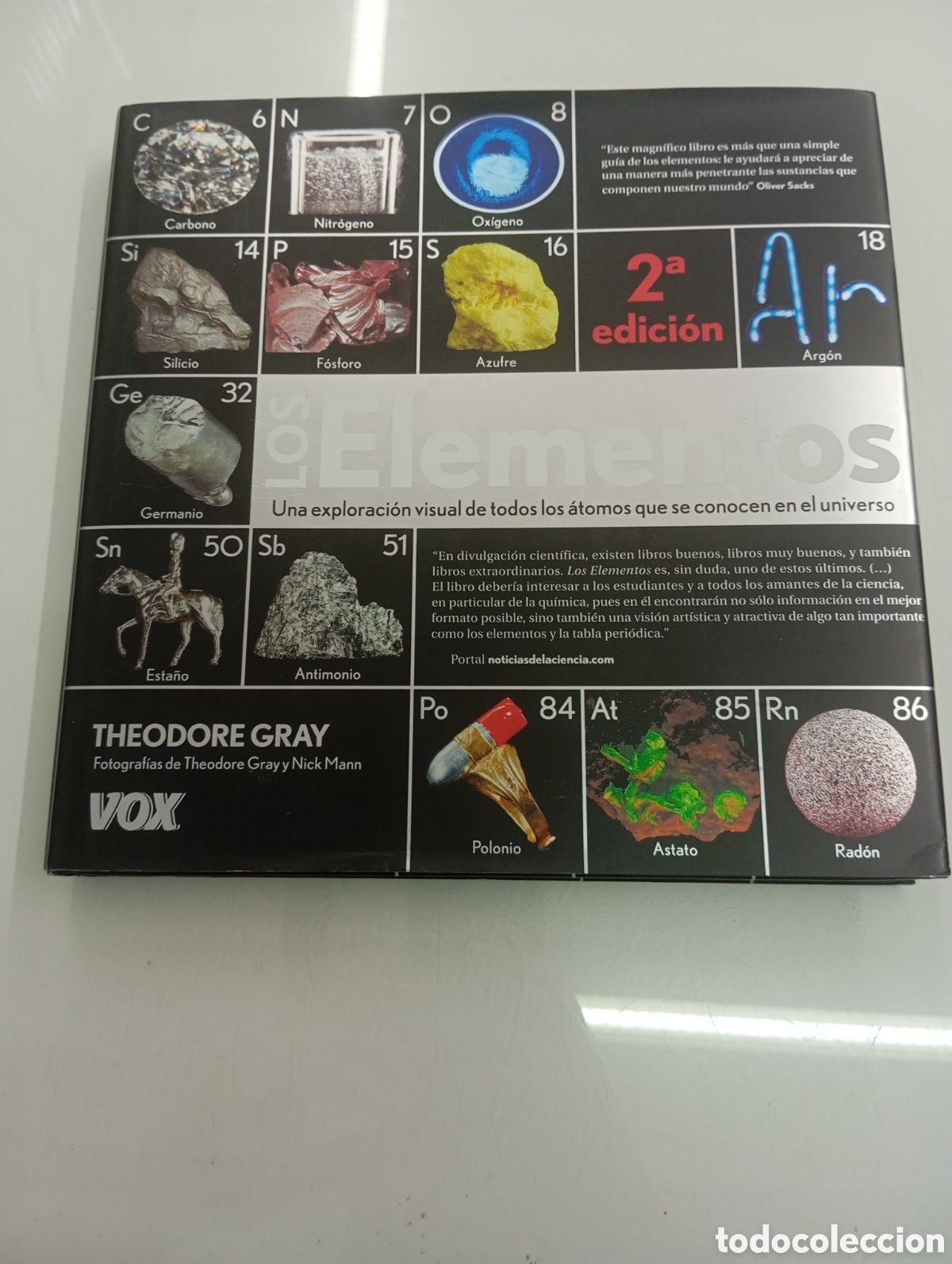 Libros de segunda mano de ciencias: Los elementos Una exploracion visual de todos los atomos en el universo THEODORE GRAY VOX NUEVO