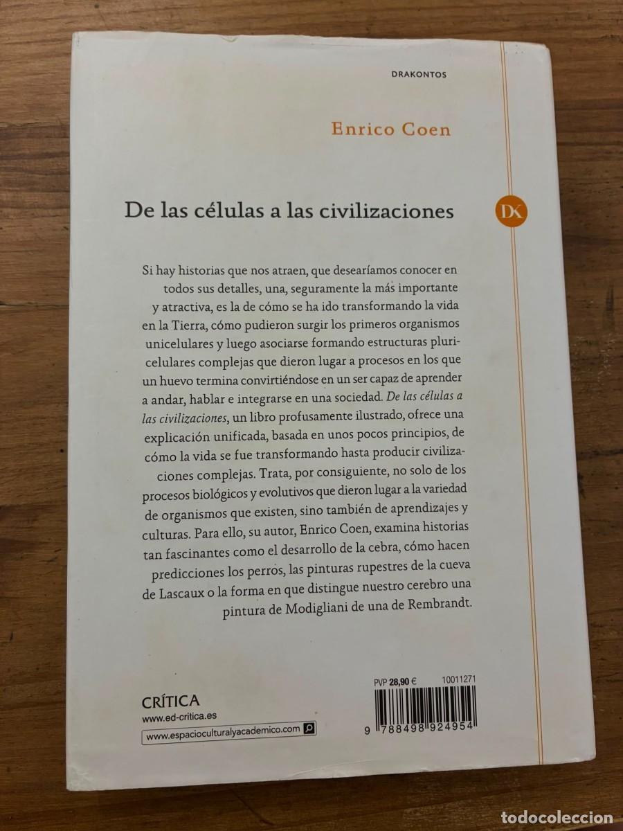Libros de segunda mano: De las c&eacute;lulas a las civilizaciones (Enrico Coen) - Foto 2