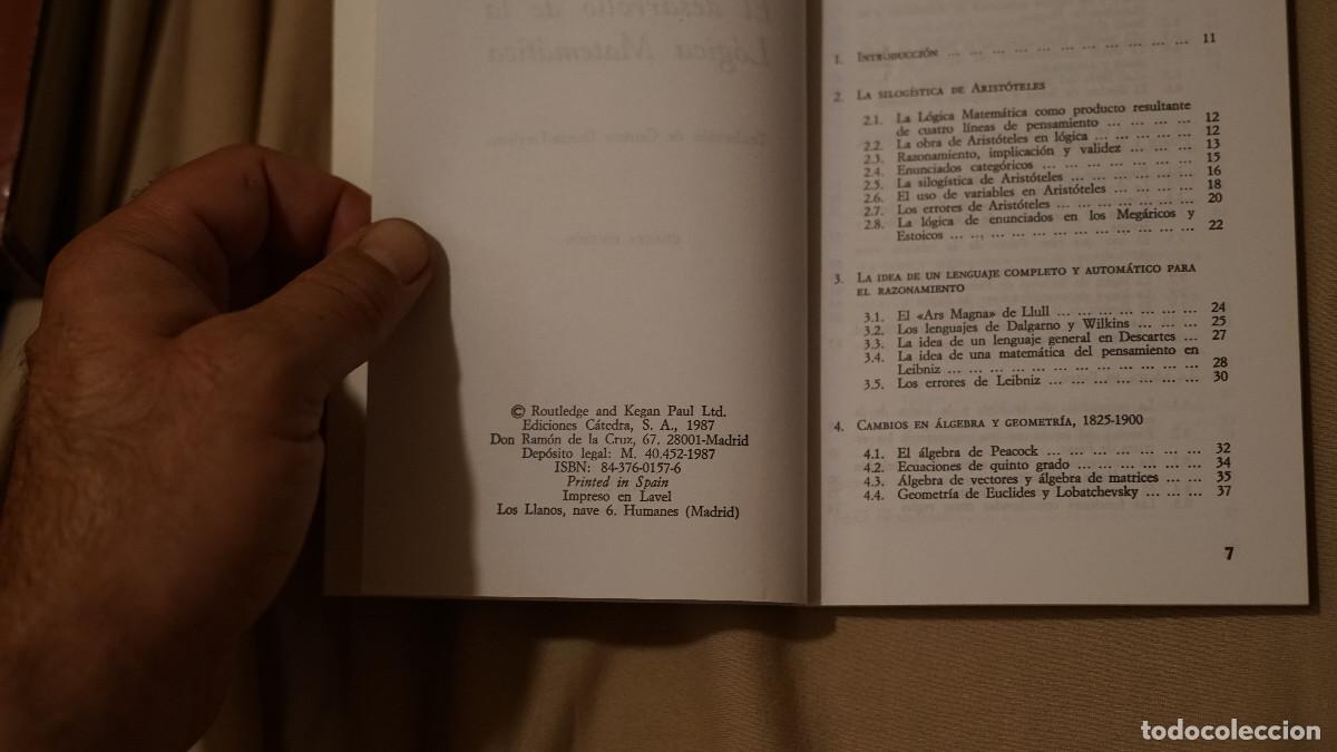 Libros de segunda mano de ciencias: P. H. Nidditch - El desarrollo de lal&oacute;gica matem&aacute;tica - Foto 2