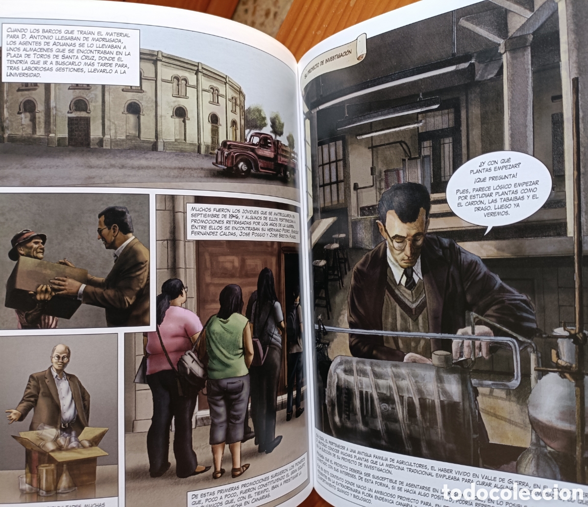 Libros de segunda mano: Antonio Gonz&aacute;lez Gonz&aacute;lez. Cient&iacute;fico canario universal. (C&oacute;mic) - Foto 6