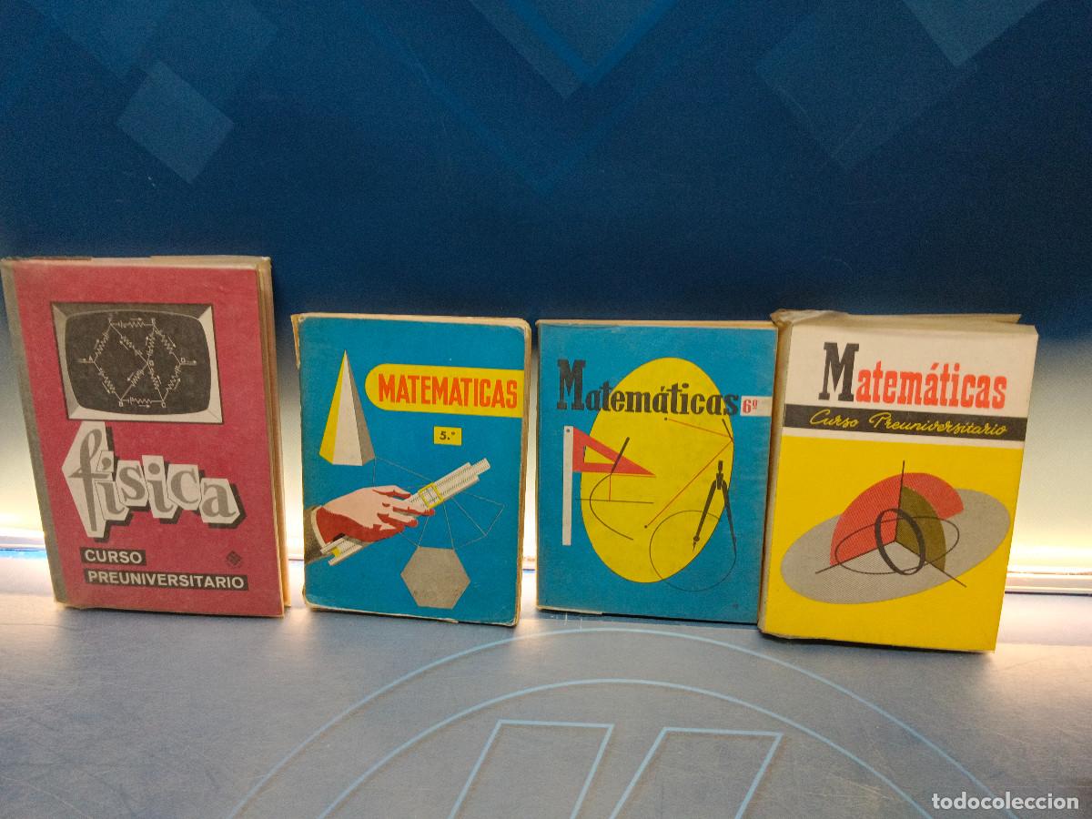 Libros de segunda mano de ciencias: 4 libros, MATEM&Aacute;TICAS/FISICA-CONSTANTINO MARCOS editoral S.M. a&ntilde;os 60/70