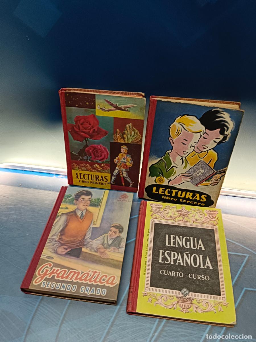 Libros de segunda mano de ciencias: 4 libros, estudios Luis Vives, Lecturas, Lengua espa&ntilde;ola, Gram&aacute;tica, 1960
