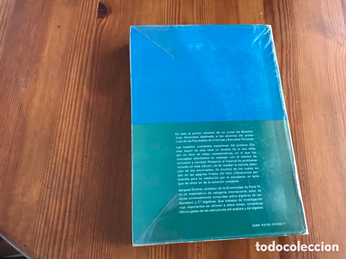 Libros de segunda mano de ciencias: Matem&aacute;ticas generales I. Dixmier. Aguilar - Foto 2