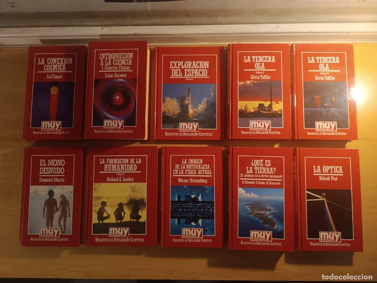 Libros de segunda mano de ciencias: Lote MUY INTERESANTE (LOTE F) - Biblioteca 10 Libros Divulgaci&oacute;n Cient&iacute;fica Tapa Dura