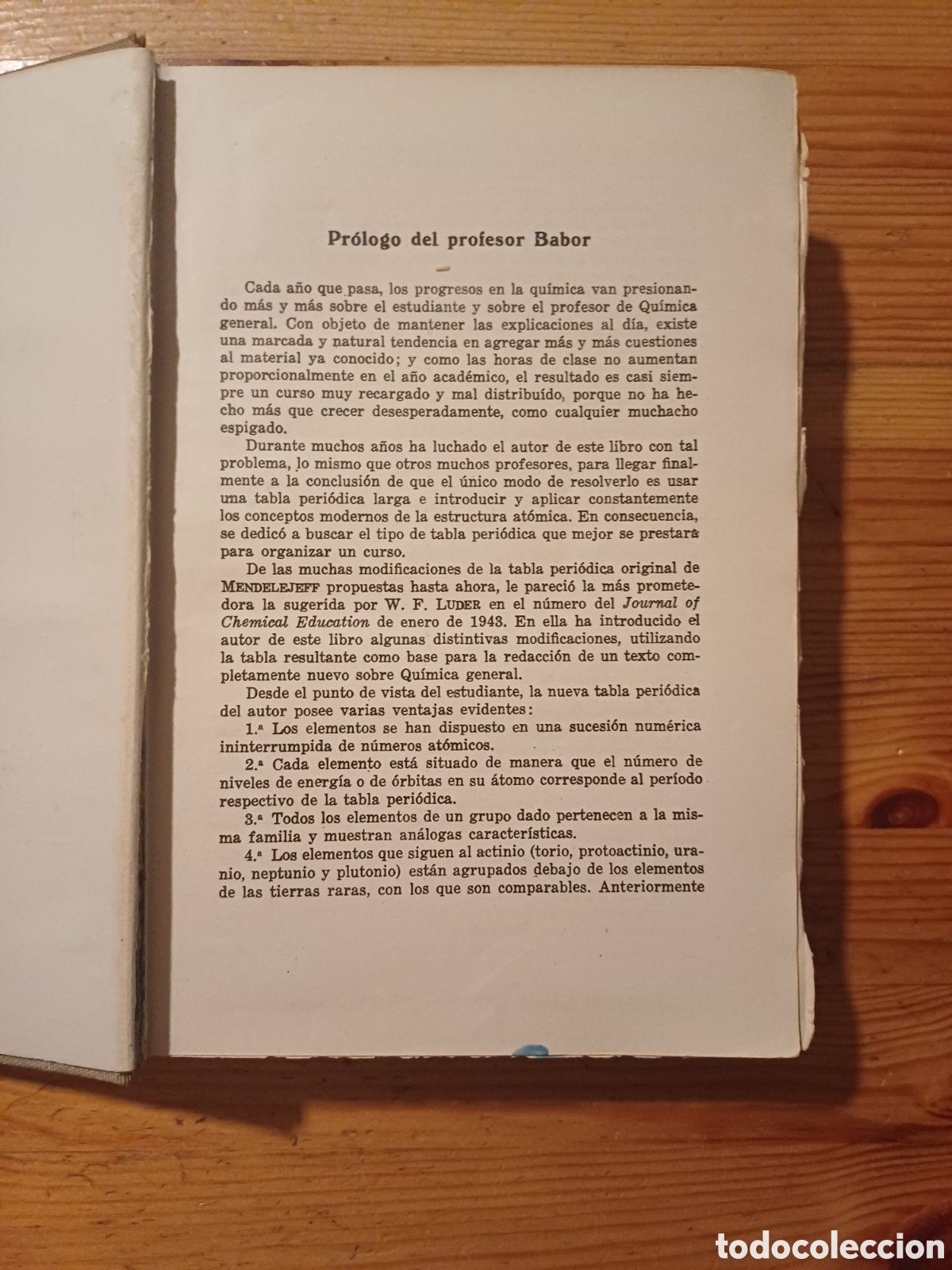 Libros de segunda mano de ciencias: QUIMICA GENERAL MODERNA BABOR IBARZ QUINTA EDICION MARIN - Foto 3