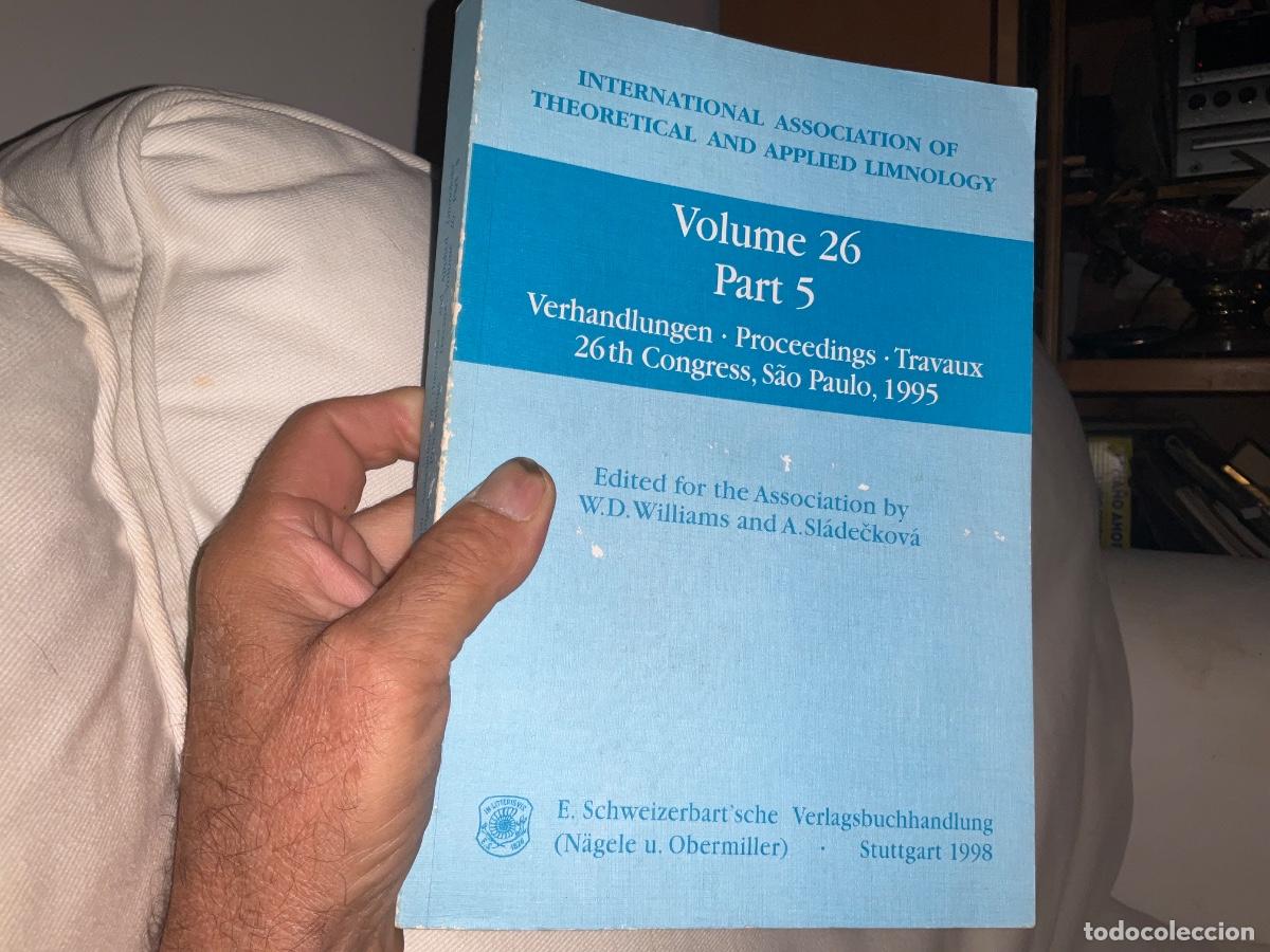 Libros de segunda mano: Association limnology volumen 36 part 5 congreso S&atilde;o Paulo 1995 350 paginas
