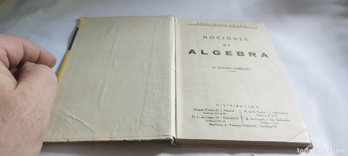 Libros de segunda mano de ciencias: NOCIONES DE ALGEBRA Y TRIGONOMETRIA / / CMA 39 / BRU&Ntilde;O - Foto 4