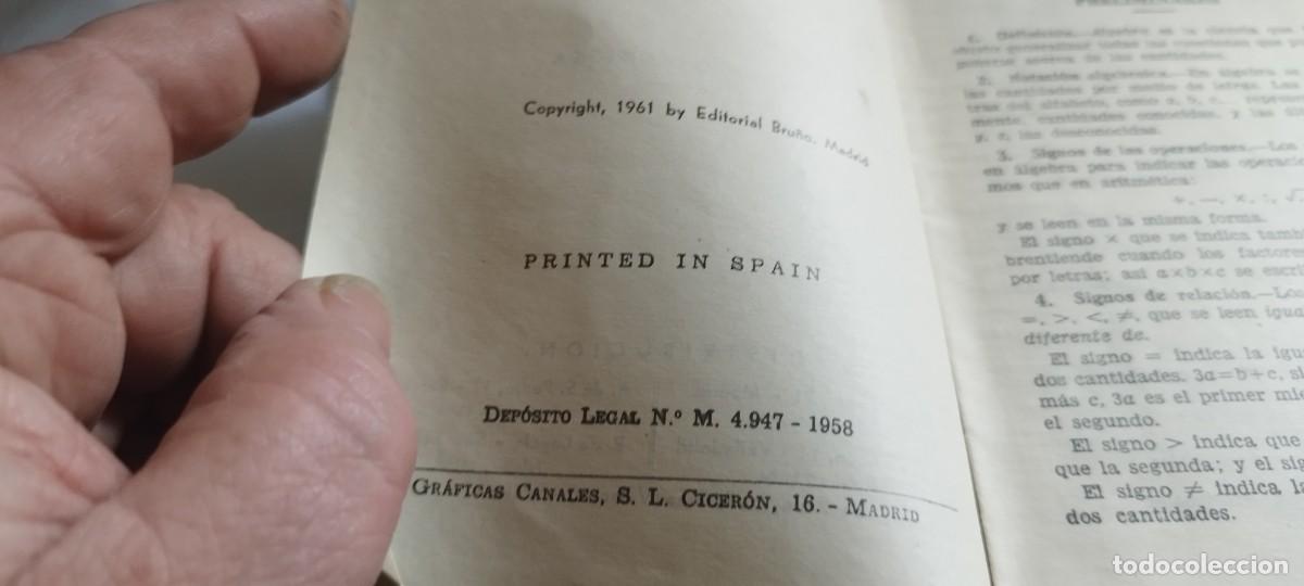 Libros de segunda mano de ciencias: NOCIONES DE ALGEBRA Y TRIGONOMETRIA / / CMA 39 / BRU&Ntilde;O - Foto 6