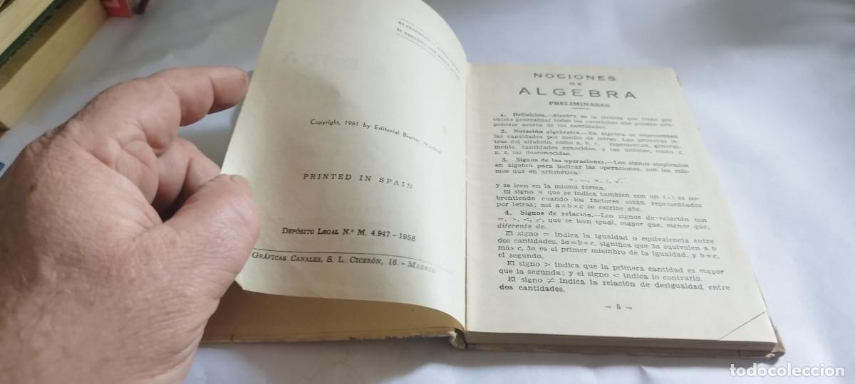Libros de segunda mano de ciencias: NOCIONES DE ALGEBRA Y TRIGONOMETRIA / / CMA 39 / BRU&Ntilde;O - Foto 7