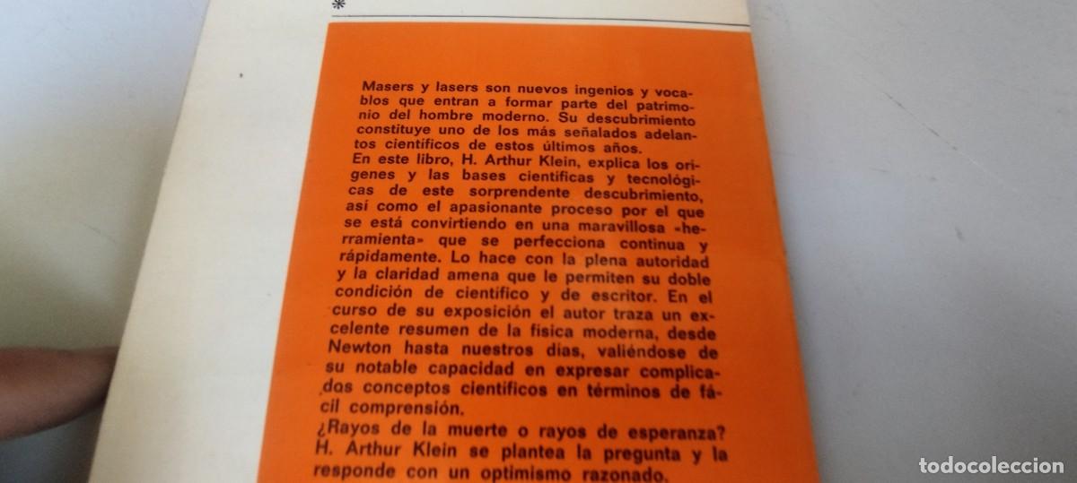Libros de segunda mano de ciencias: MASERS Y LASERS / ARTHUR KLEIN / GARA 50-51 / LABOR - Foto 5
