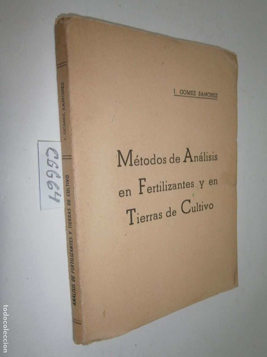 Libros de segunda mano: METODOS DE ANALISIS EN FERTILIZANTES Y EN TIERRAS DE CULTIVO