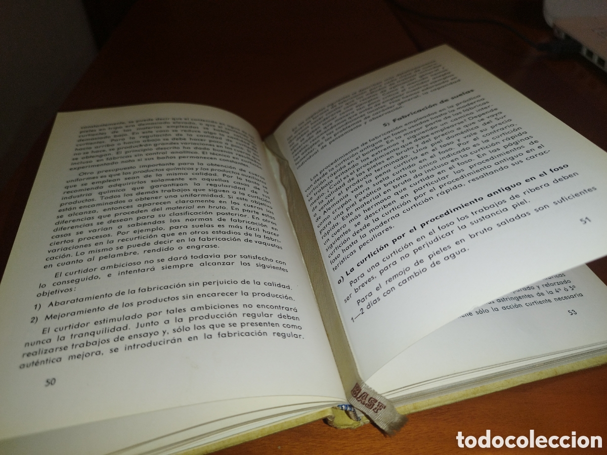 Libros de segunda mano de ciencias: ABC DE LA CURTICION CUERO AL VEGETAL. ED. BASF(d&eacute;cada de 1960). - Foto 4