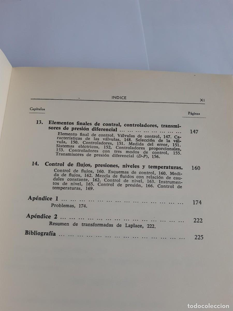 Libros de segunda mano de ciencias: INTRODUCCION AL CONTROL E INSTRUMENTACION / J. M. CLEMENT INDUSTRIA QUIMICA - Foto 4