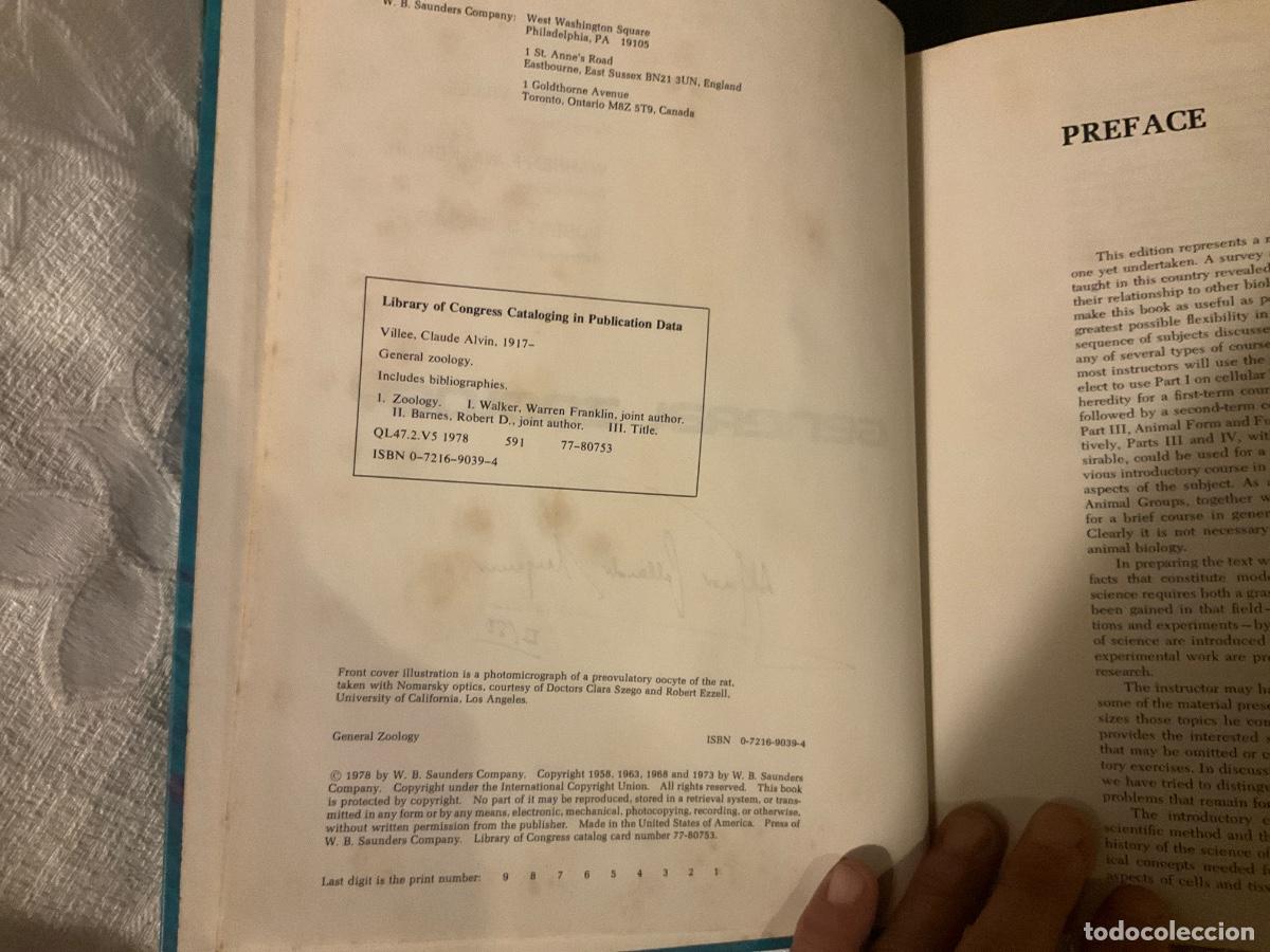 Libros de segunda mano: General Zoology Villee, Claude Alvin - Foto 4