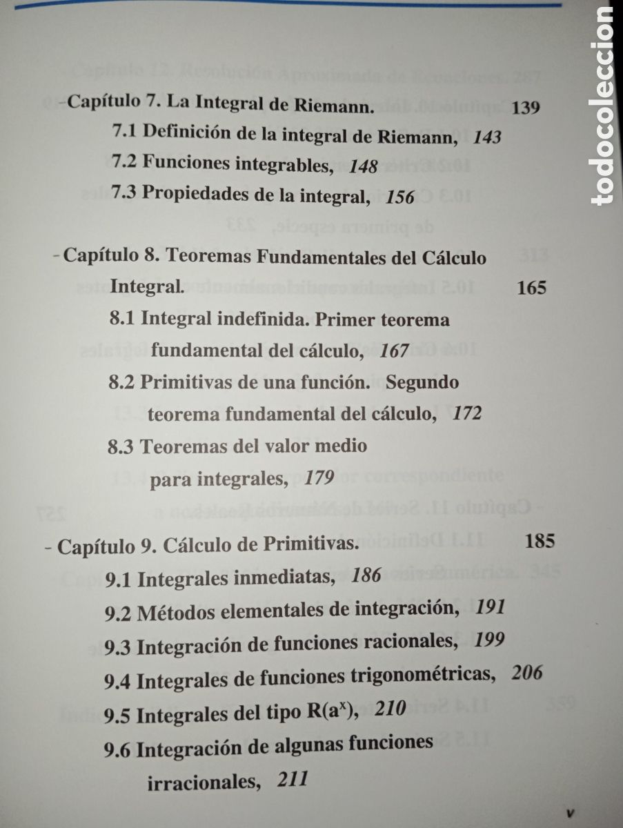Libros de segunda mano de ciencias: ELEMENTOS DE ANALISIS MATEMATICO. SANZ Y TORRES. - Foto 8
