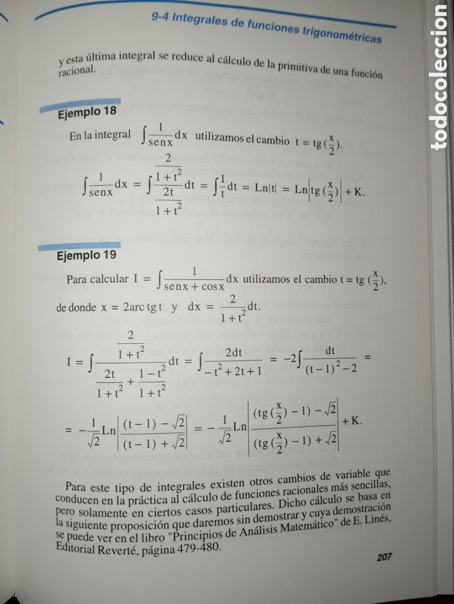 Libros de segunda mano de ciencias: ELEMENTOS DE ANALISIS MATEMATICO. SANZ Y TORRES. - Foto 13