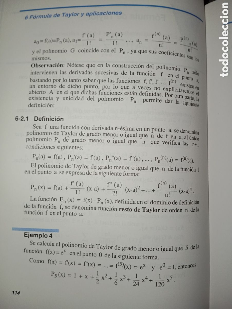 Libros de segunda mano de ciencias: ELEMENTOS DE ANALISIS MATEMATICO. SANZ Y TORRES. - Foto 17