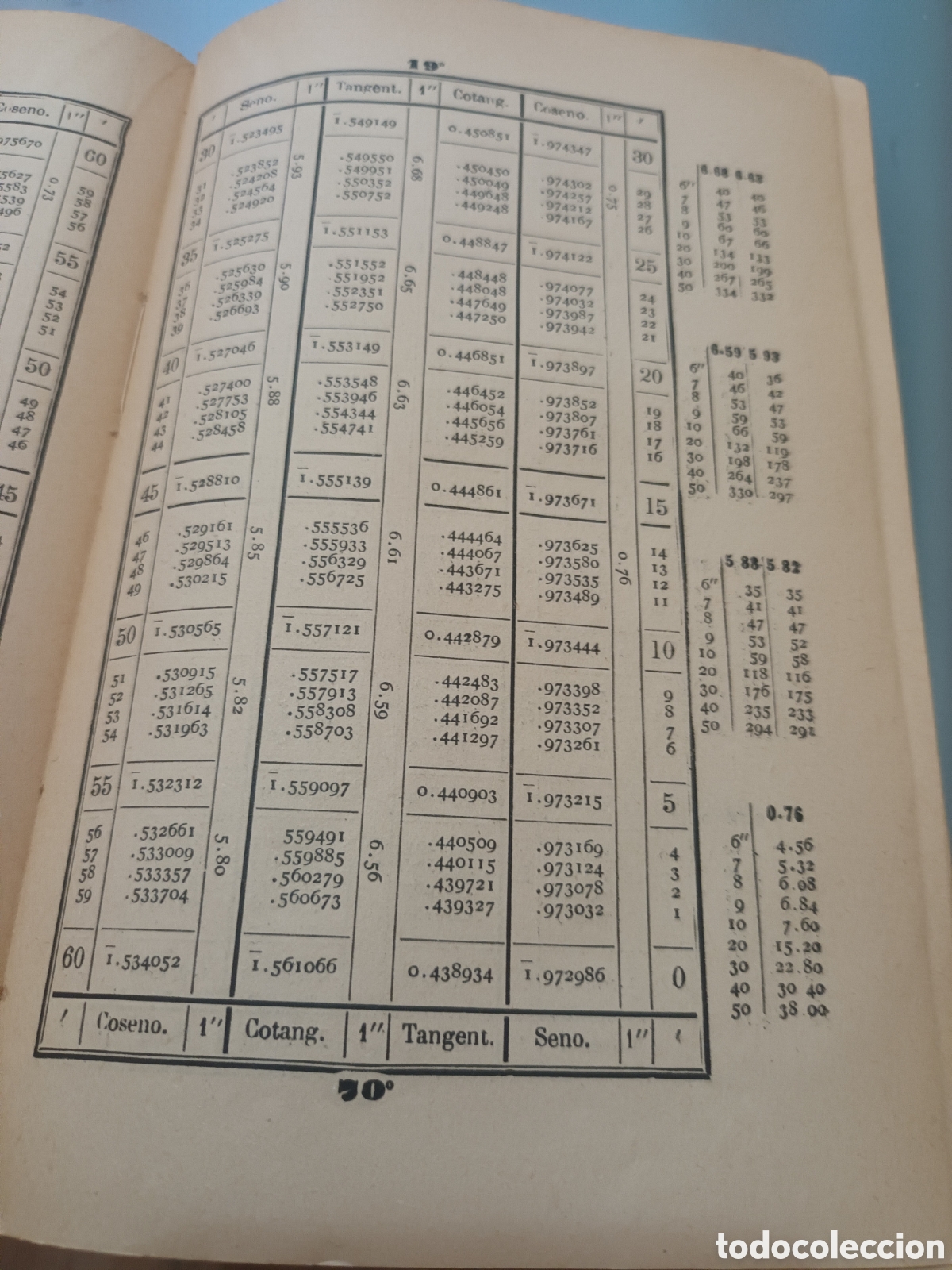 Libros de segunda mano de ciencias: A&Ntilde;O 1955 TABLAS DE LOS LOGARITMOS VULGARES - Foto 5