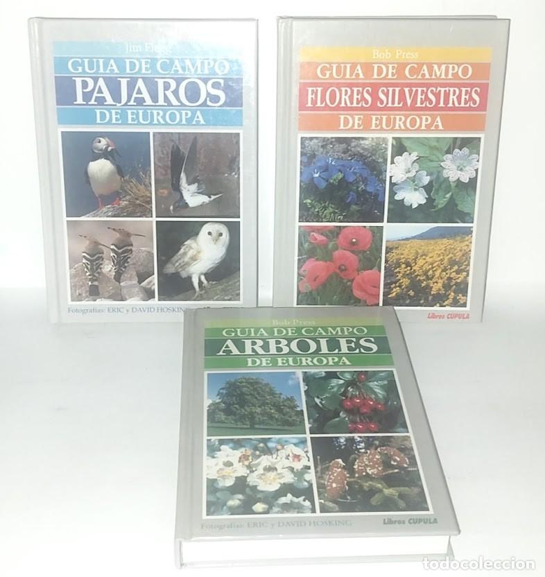 Libros de segunda mano: Tres gu&iacute;as de campo de Europa - Jim Flegg - Bob Press - Pajaros/Arboles/Flores Silvestres/