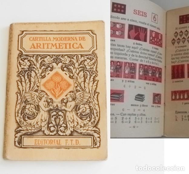Libros de segunda mano de ciencias: ANRIGUO LIBRO CARTILLA MODERNA DE ARITM&Eacute;TICA EDITORIAL F.T.D. MATEM&Aacute;TICAS CIENCIAS COLEGIO EDUCACI&Oacute;N