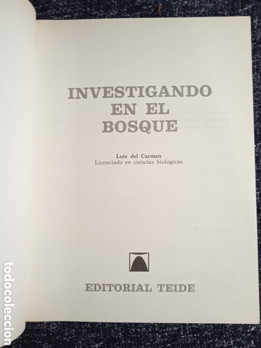 Libros de segunda mano: INVESTIGANDO EN EL BOSQUE / LUIS DEL CARMEN - Foto 2
