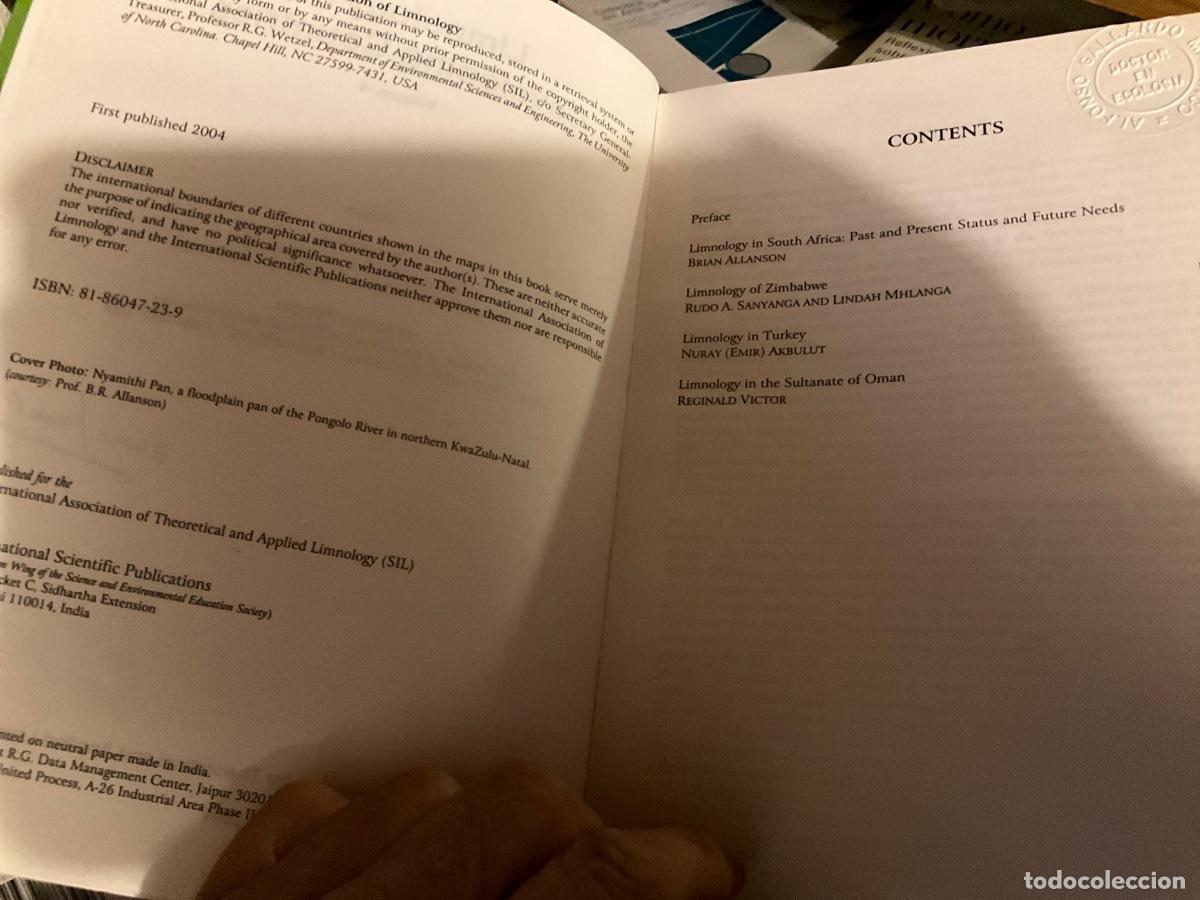 Libros de segunda mano: Limnology in Developing Countries Vol. 4 Gogal, Brij: wetzel - Foto 4