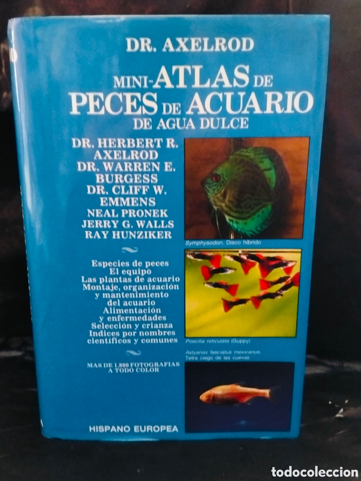 Libros de segunda mano: DR. AXELROD. MINIATLAS DE PECES DE ACUARIO DE AGUA DULCE.HISPANO EUROPEA