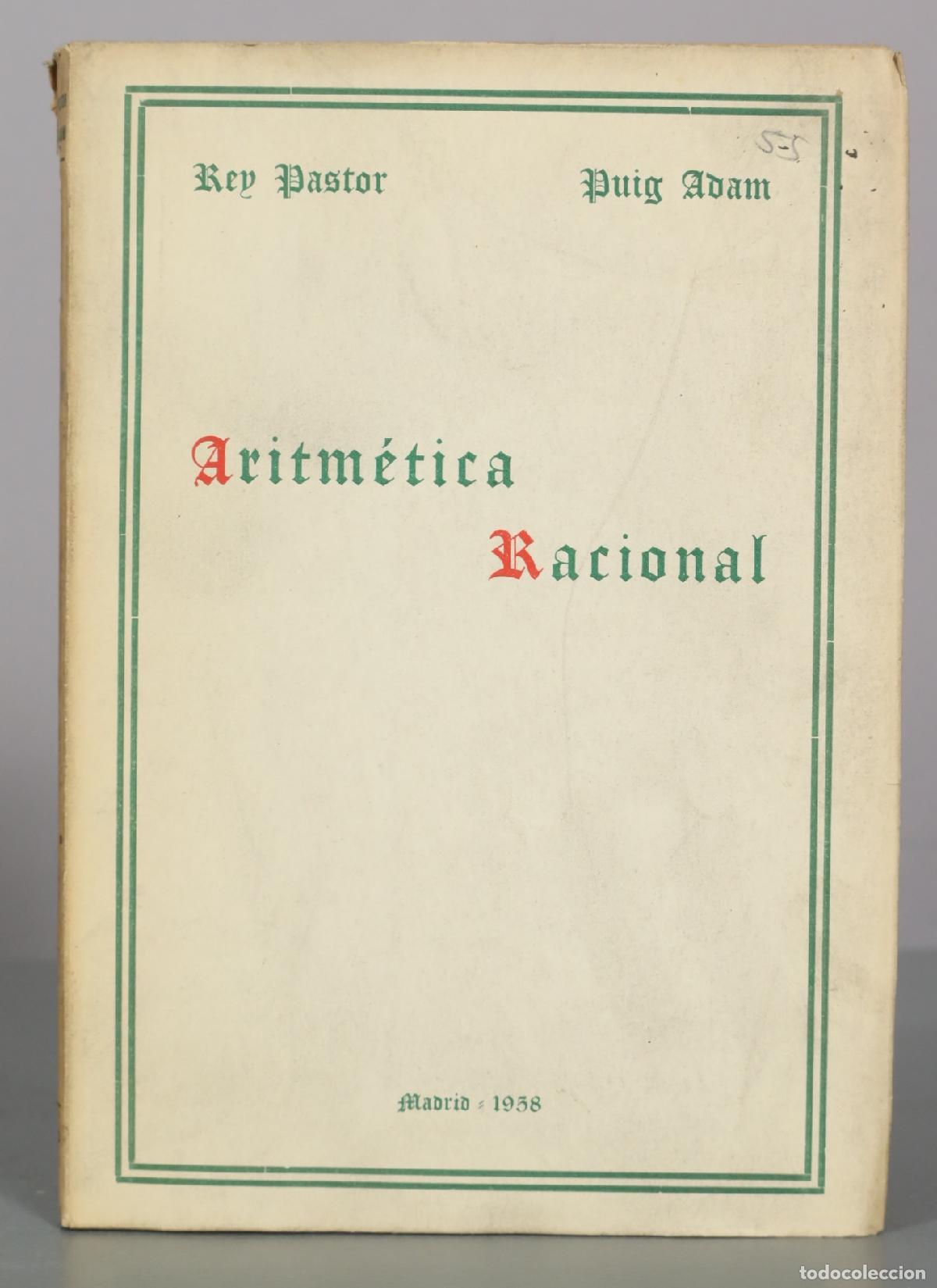Libros de segunda mano de ciencias: Elementos de Aritm&eacute;tica - Rey Pastor, Puig Adam
