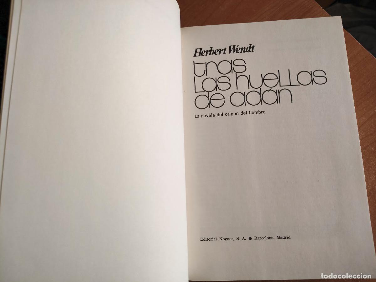 Libros de segunda mano: Tras las huellas de Ad&aacute;n - Herbert Wendt - Noguer, 1973 - Foto 3