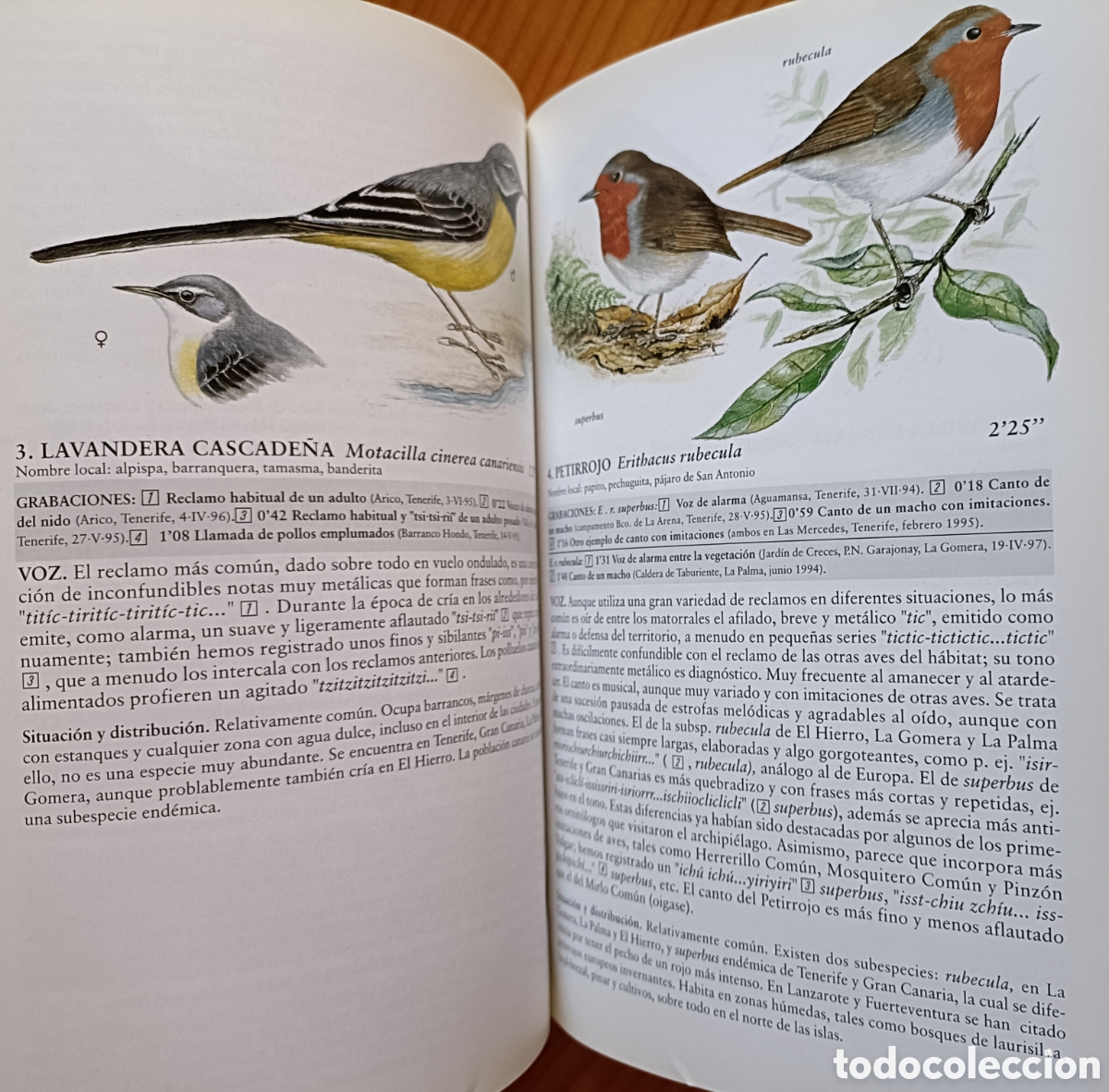 Libros de segunda mano: Cantos y reclamos de las aves de Canarias. (Sin cds) - Foto 6