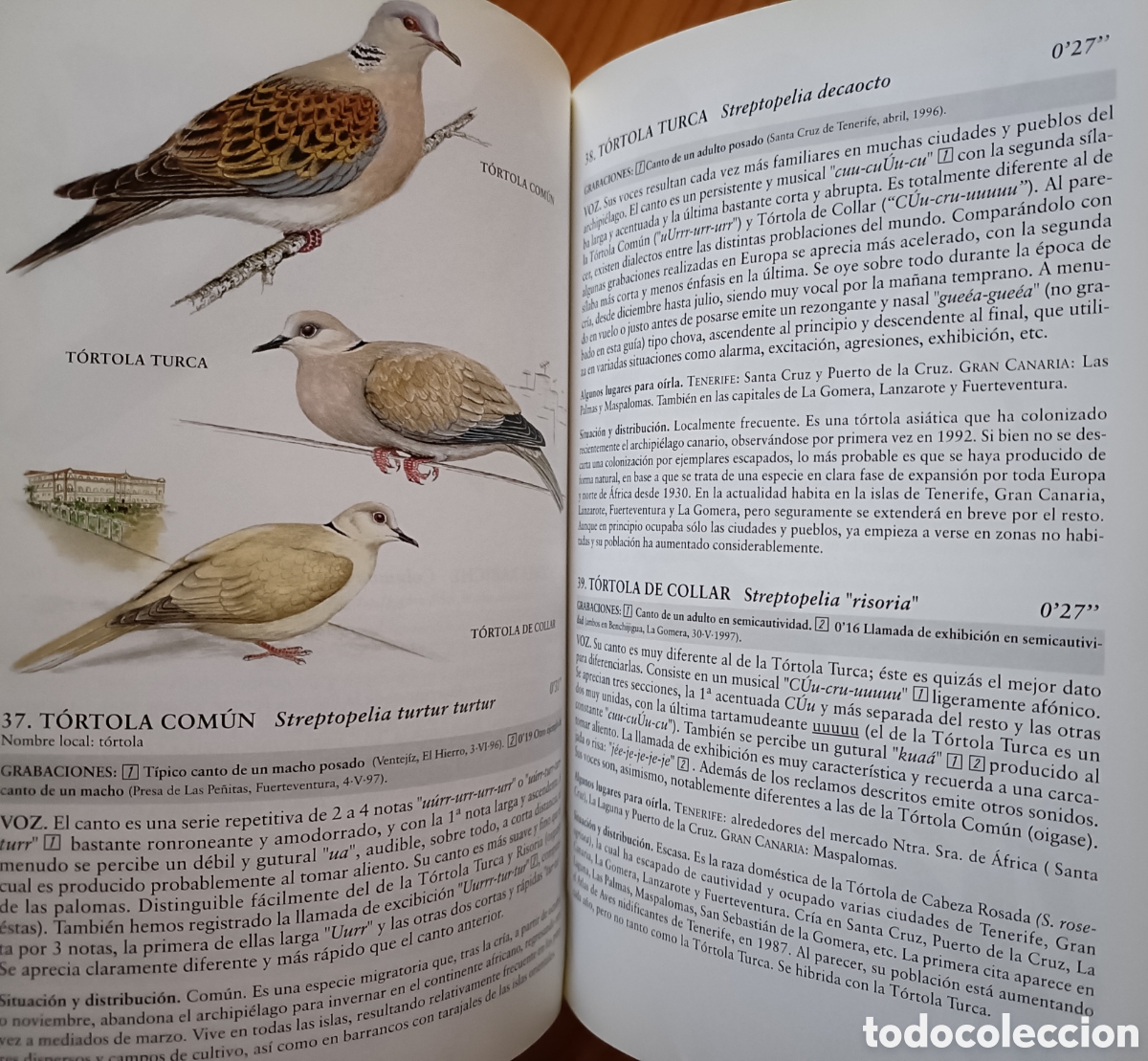 Libros de segunda mano: Cantos y reclamos de las aves de Canarias. (Sin cds) - Foto 7